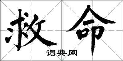 翁闿运救命楷书怎么写