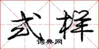 庞中华式样行书怎么写