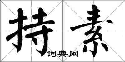 翁闿运持素楷书怎么写