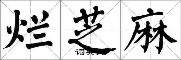翁闿运烂芝麻楷书怎么写