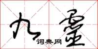 王冬龄九灵草书怎么写