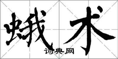 翁闿运蛾术楷书怎么写