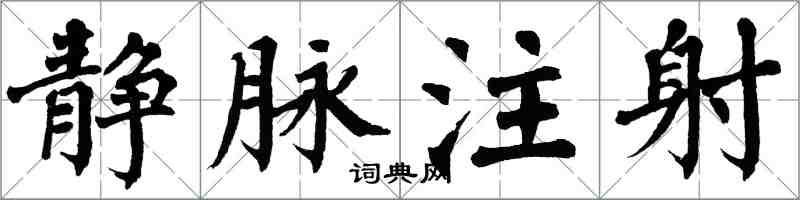 翁闿运静脉注射楷书怎么写