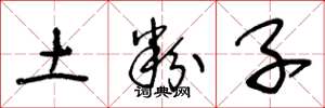 王冬龄土粉子草书怎么写