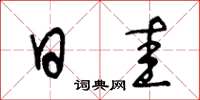 王冬龄日圭草书怎么写