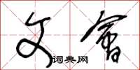 王冬龄文会草书怎么写