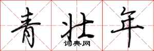 荆霄鹏青壮年行书怎么写