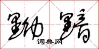 王冬龄黝黯草书怎么写