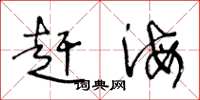 王冬龄赶海草书怎么写