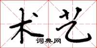 周炳元术艺楷书怎么写