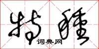 王冬龄特种草书怎么写