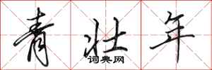 田英章青壮年行书怎么写