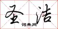 田英章圣洁行书怎么写