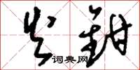 刘少英火钳草书怎么写