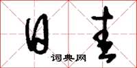 刘少英日圭草书怎么写