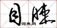 刘少英目睫草书怎么写