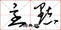 刘少英主点草书怎么写