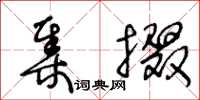 王冬龄集掇草书怎么写