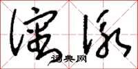 刘少英沈泳草书怎么写
