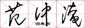 刘少英范仲淹草书怎么写