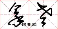 刘少英拿老草书怎么写
