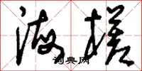 刘少英海槎草书怎么写