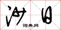 刘少英沙日草书怎么写