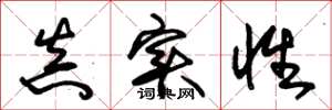朱锡荣真实性草书怎么写