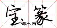 段相林宝篆行书怎么写