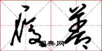 刘少英履善草书怎么写