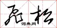 朱锡荣飞松草书怎么写