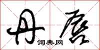 朱锡荣丹唇草书怎么写