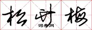 朱锡荣松竹梅草书怎么写