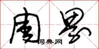 朱锡荣周界草书怎么写