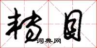 朱锡荣转目草书怎么写