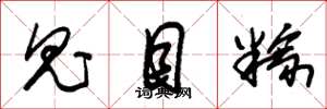 朱锡荣鬼目粽草书怎么写