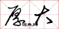 朱锡荣厚大草书怎么写