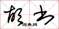 朱锡荣胡书草书怎么写