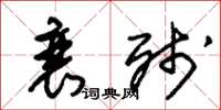 朱锡荣衰残草书怎么写