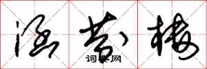 朱锡荣涵芬楼草书怎么写