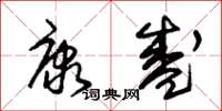 朱锡荣康盛草书怎么写