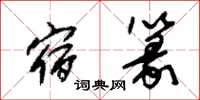 朱锡荣宿篆草书怎么写
