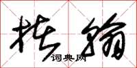 朱锡荣楮翰草书怎么写