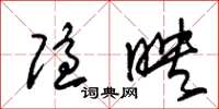 朱锡荣隐映草书怎么写