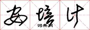 朱锡荣安培计草书怎么写