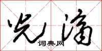 朱锡荣光济草书怎么写