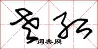 朱锡荣老红草书怎么写
