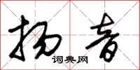 朱锡荣扬音草书怎么写