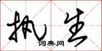 朱锡荣执生草书怎么写