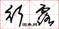 朱锡荣行露草书怎么写